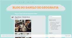 Desktop Screenshot of blogdodanilodegeografia.wordpress.com