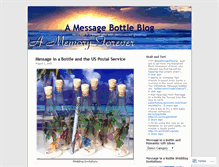 Tablet Screenshot of amessagebottle.wordpress.com