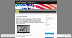 Desktop Screenshot of fancyrestaurantadventures.wordpress.com