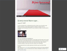 Tablet Screenshot of bijnaberoemd.wordpress.com