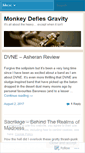 Mobile Screenshot of monkeydefiesgravity.wordpress.com