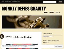 Tablet Screenshot of monkeydefiesgravity.wordpress.com