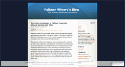 Desktop Screenshot of falknerwinery.wordpress.com