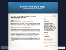 Tablet Screenshot of falknerwinery.wordpress.com