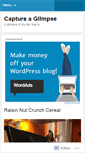 Mobile Screenshot of captureaglimpse.wordpress.com