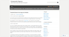 Desktop Screenshot of comparandoseguros.wordpress.com