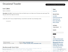 Tablet Screenshot of occasionaltraveler.wordpress.com