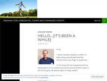Tablet Screenshot of longjumptraining.wordpress.com