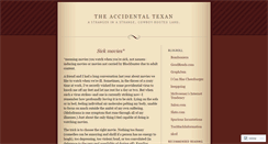 Desktop Screenshot of accidentaltexan.wordpress.com