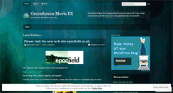 Desktop Screenshot of greenscreenmoviefx.wordpress.com