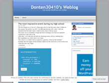 Tablet Screenshot of donten30410.wordpress.com