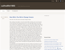 Tablet Screenshot of caifredfitri1983.wordpress.com