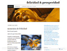 Tablet Screenshot of felicidadyprosperidad.wordpress.com