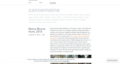 Desktop Screenshot of canoemaine.wordpress.com