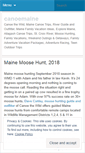Mobile Screenshot of canoemaine.wordpress.com