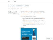 Tablet Screenshot of cocosmeltzer.wordpress.com