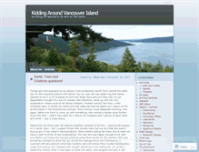 Tablet Screenshot of kiddingaroundvancouverisland.wordpress.com