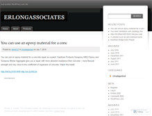 Tablet Screenshot of erlongassociates.wordpress.com