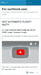 Mobile Screenshot of 4ourworld.wordpress.com