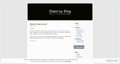 Desktop Screenshot of idestroy.wordpress.com