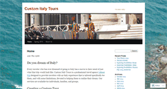 Desktop Screenshot of customitalytours.wordpress.com