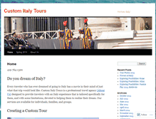 Tablet Screenshot of customitalytours.wordpress.com