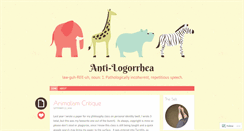 Desktop Screenshot of antilogorrhea.wordpress.com