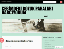 Tablet Screenshot of cebimdekibozukparalariharciyorum.wordpress.com