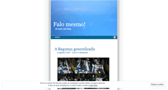 Desktop Screenshot of falomesmo.wordpress.com