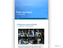 Tablet Screenshot of falomesmo.wordpress.com
