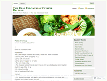 Tablet Screenshot of indonesianculinary.wordpress.com