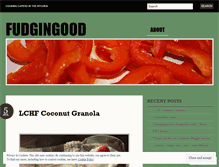 Tablet Screenshot of fudgingood.wordpress.com