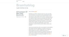 Desktop Screenshot of bramhablog.wordpress.com