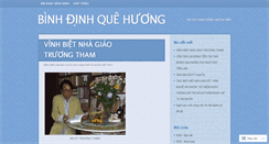 Desktop Screenshot of binhdinhquehuong.wordpress.com