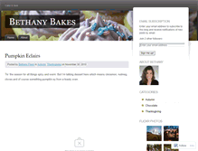 Tablet Screenshot of bethanybakes.wordpress.com