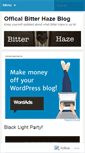 Mobile Screenshot of bitterhaze.wordpress.com