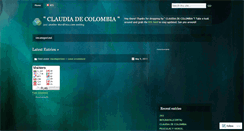 Desktop Screenshot of claudiadecolombia.wordpress.com