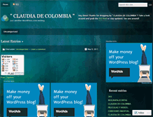 Tablet Screenshot of claudiadecolombia.wordpress.com