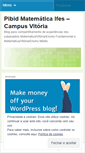 Mobile Screenshot of pibidmatematica.wordpress.com
