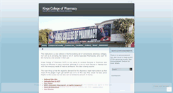 Desktop Screenshot of kcpharmacy.wordpress.com