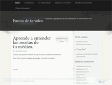 Tablet Screenshot of faunadetarados.wordpress.com