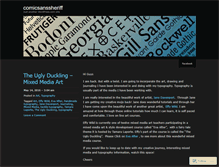 Tablet Screenshot of comicsanssheriff.wordpress.com