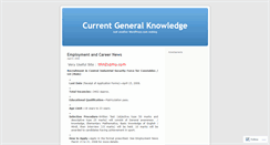 Desktop Screenshot of currentgeneralknowledge.wordpress.com