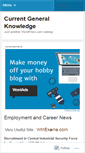 Mobile Screenshot of currentgeneralknowledge.wordpress.com