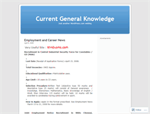 Tablet Screenshot of currentgeneralknowledge.wordpress.com