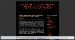 Desktop Screenshot of ensinodehistoriaproblematizada.wordpress.com