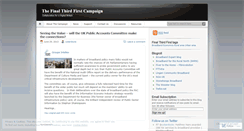 Desktop Screenshot of finalthirdfirst.wordpress.com