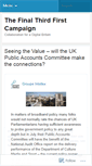 Mobile Screenshot of finalthirdfirst.wordpress.com