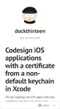 Mobile Screenshot of dockthirteen.wordpress.com