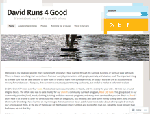 Tablet Screenshot of davidruns4good.wordpress.com